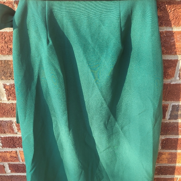 NWT Emerald-green Asos Wrap Skirt - Picture 4 of 4